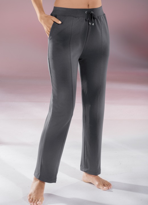 Broeken - Comfortabele broek met brede elastische tailleband, in Größe 018 bis 056, in Farbe ANTRACIET Ansicht 1