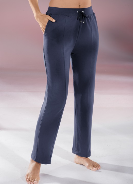 Broeken - Comfortabele broek met brede elastische tailleband, in Größe 018 bis 056, in Farbe MARINE Ansicht 1