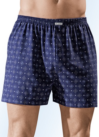 Set van vier boxershorts, met bont dessin