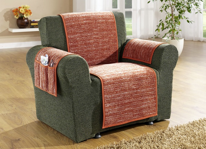 - Wohnaccessoires in verschiedenen Farben, in Größe 101 (Sesselschoner, 40x175 cm) bis 905 (2 Kissenhüllen, 40x 40 cm), in Farbe TERRA