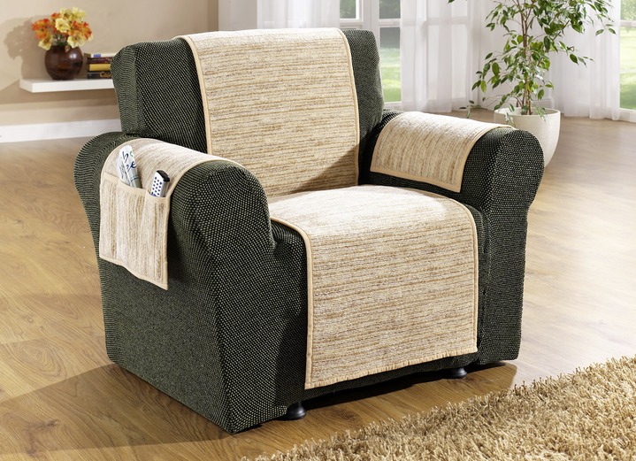 - Woonaccessoires in verschillende kleuren, in Größe 101 (Fauteuilbeschermer, 40 x 175 cm) bis 905 (2 kussenslopen 40 x 40 cm), in Farbe BEIGE