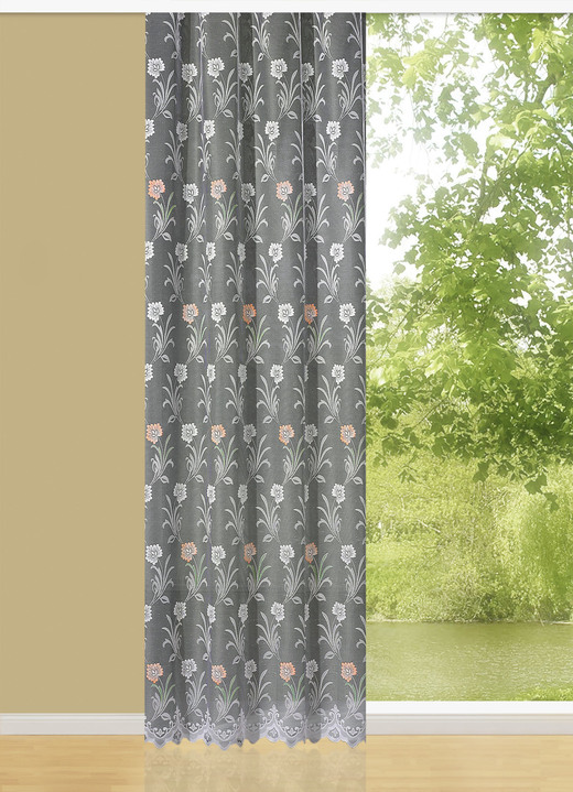 - Gordijn met bloemenpatroon, in Größe 160 (Store ‘Bloemen‘, H 145 x B 300 cm) bis 283 (Gordijn ‘Bloemen‘, H 245 x B 300 cm), in Farbe KLEURIG Ansicht 1