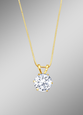 Hanger met synthetische zirkonia en Venezia ketting