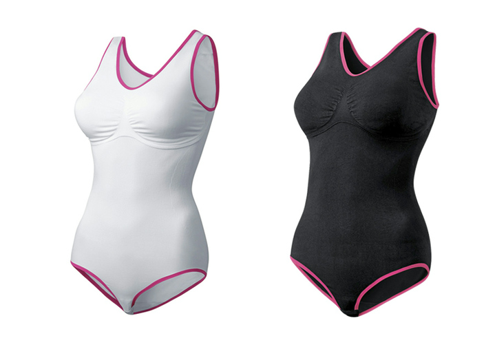 - Vormgevend lichaam, twee stuks, in Größe L bis XXL, in Farbe ZWART/WIT