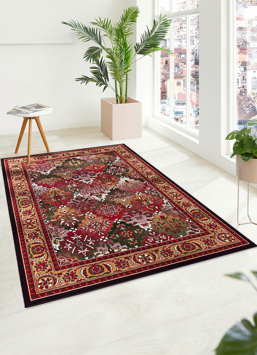 Klassiek - Geweven vloerkleden en tapijten, in Größe 111 (Brug, 60 x 110 cm) bis 298 (tapijt, 280 x 365 cm), in Farbe ROOD Ansicht 1