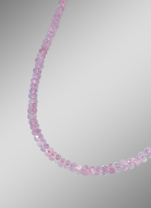 - Ketting met echte roze saffier uit Afrika, in Farbe
