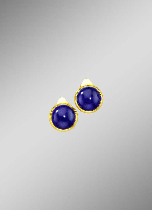 - Oorknopjes met echte lapis lazuli, in Farbe  Ansicht 1