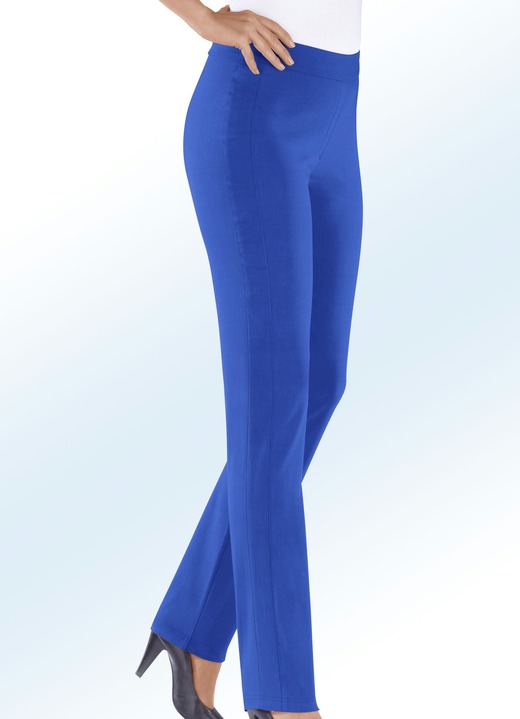 Broeken met elastische band - Zeer elastische broek in 13 kleuren, in Größe 018 bis 245, in Farbe KONINGSBLAUW Ansicht 1