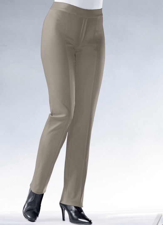 Broeken - Soft-stretch-broek, in Größe 018 bis 096, in Farbe TAUPE Ansicht 1