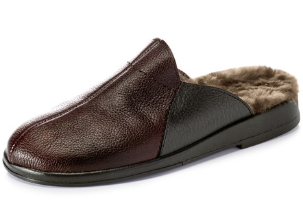 Pantoffel met zuivere scheerwol voering