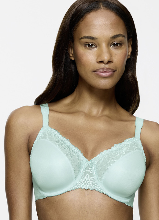 BH met beugel - Triumph Ladyform soft minimiser beugelbeha, in Größe 075 bis 095, in Cup D, in Farbe MINT Ansicht 1