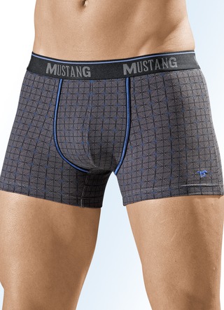 Mustang set van drie slips, geruit