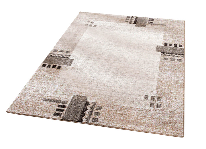 Modern - Bruggen en tapijten met een gemêleerd effect, in Größe 111 (Brug, 60 x 110 cm) bis 288 (tapijt, 240 x 340 cm), in Farbe BEIGE Ansicht 1