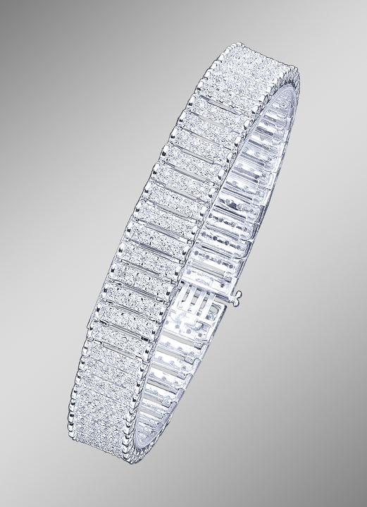 - Armband met diamanten, in Farbe