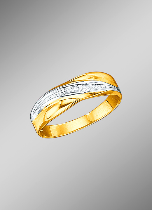 Ringen - Damesring met diamant, in Größe 160 bis 220, in Farbe