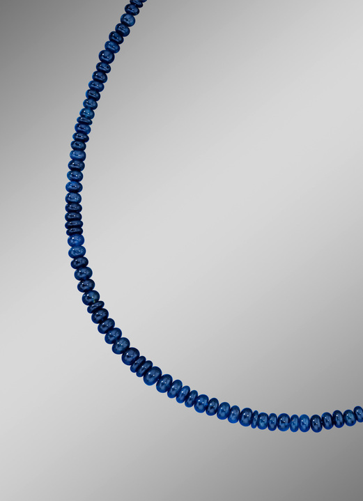 Halskettingen - Halsketting met echte saffieren, in Farbe , in Ausführung Echt blauw saffier