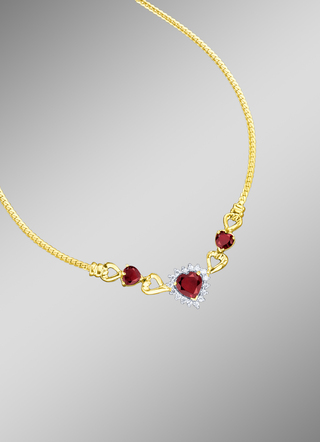 Collier in hartvorm