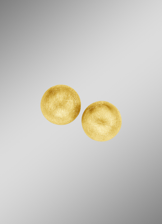 Oorbellen - Clip-oorbellen, verguld met geel goud, in Farbe  Ansicht 1