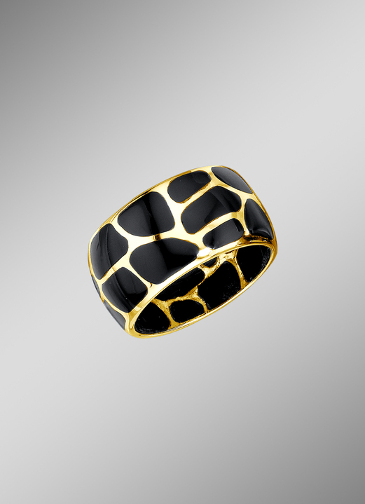 Ringen - Damesring in luipaarddesign, met echte onyx, in Größe 160 bis 220, in Farbe  Ansicht 1