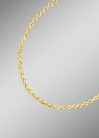 Elegante koord ketting gemaakt van goud