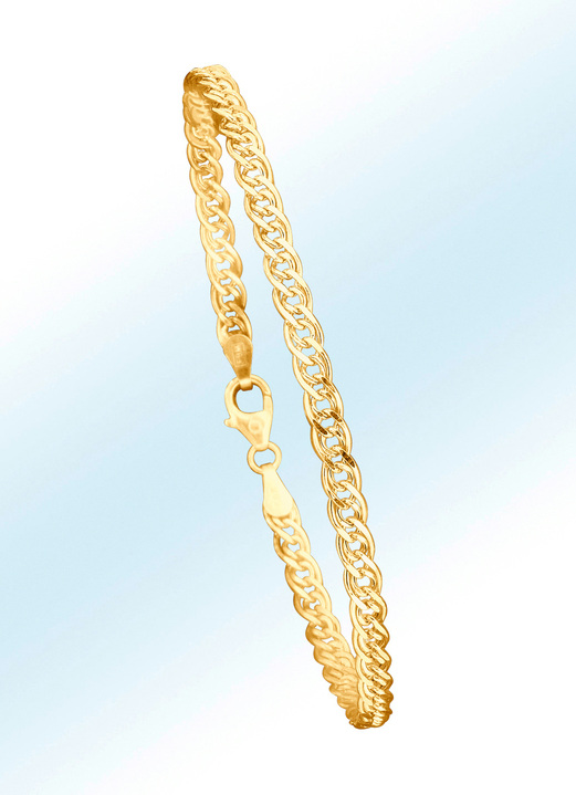 Armbanden - Dubbele pantserarmband, in Farbe