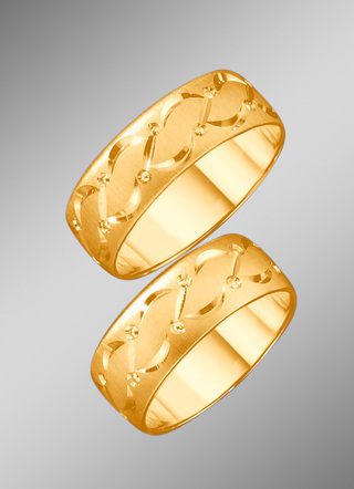 ZwaarZware trouwring met dubbele diamantzetting