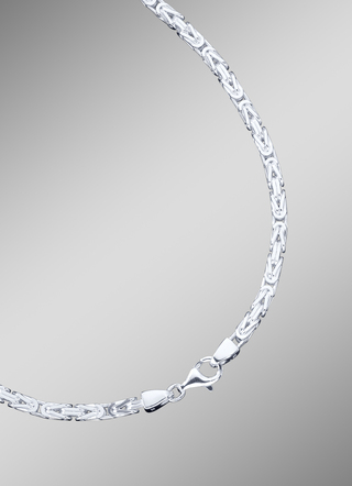 Zilveren Koning Ketting Set