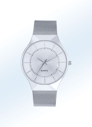 Quartz partnerhorloge met metalen kast