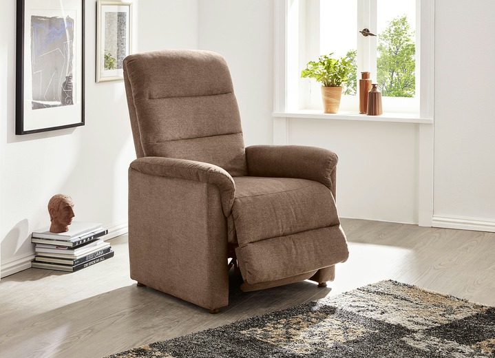 TV-Fauteuil / Relax-fauteuil - Ontspanningsfauteuil met dubbele vering, in Farbe CAPPUCCINO Ansicht 1