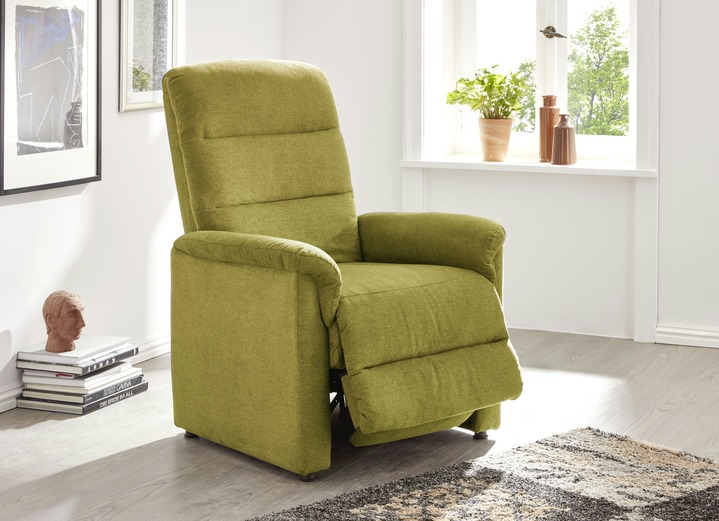 TV-Fauteuil / Relax-fauteuil - Ontspanningsfauteuil met dubbele vering, in Farbe GROEN Ansicht 1