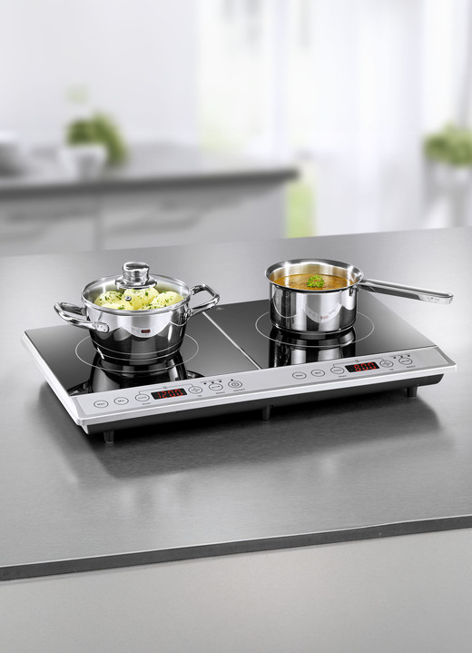Koken & grillen - Dubbele inductiekookplaat, in Farbe ZWART Ansicht 1