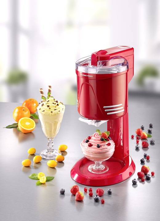- Softijsmachine in nostalgisch retrodesign, in Farbe ROOD