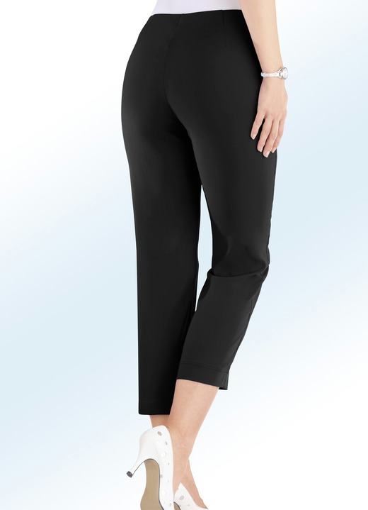 7/8-broeken, capri, bermuda's - 7/8 broek in 14 kleuren 7/8-broeken, capri, bermuda's - 7/8 broek in 14 kleuren, in Größe 017 bis 052, in Farbe ZWART