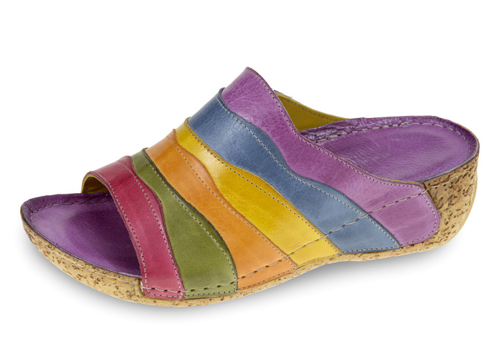 Sandalen & slippers - Gemini muiltjes met een slimme uitstraling, in Größe 036 bis 042, in Farbe VIOLA-MULTICOLOR Ansicht 1