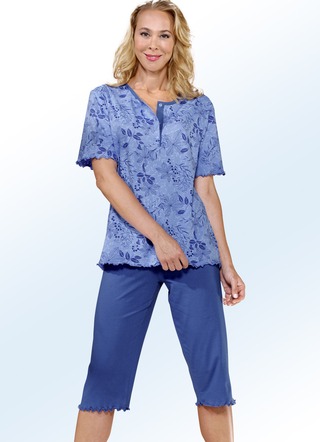 Duopack pyjama‘s, korte mouw en knoopsluiting