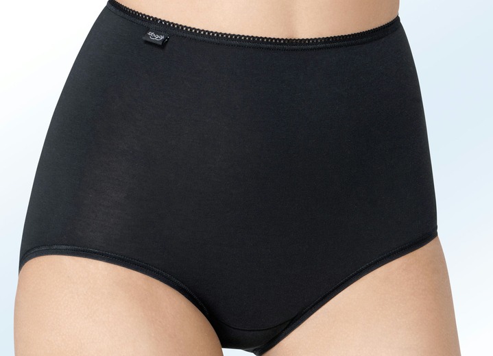 Slips - Set van drie Sloggi 24/7 slips, in Größe 038 bis 054, in Farbe ZWART Ansicht 1