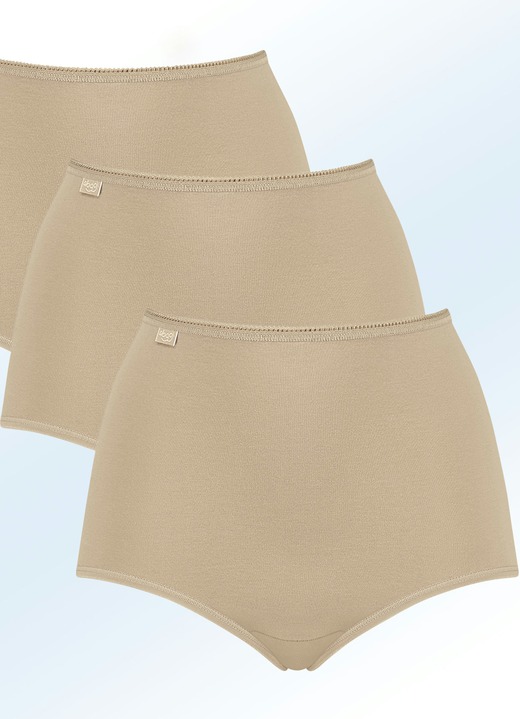 Slips - Set van drie Sloggi 24/7 slips, in Größe 038 bis 054, in Farbe HUIDKLEURIG Ansicht 1