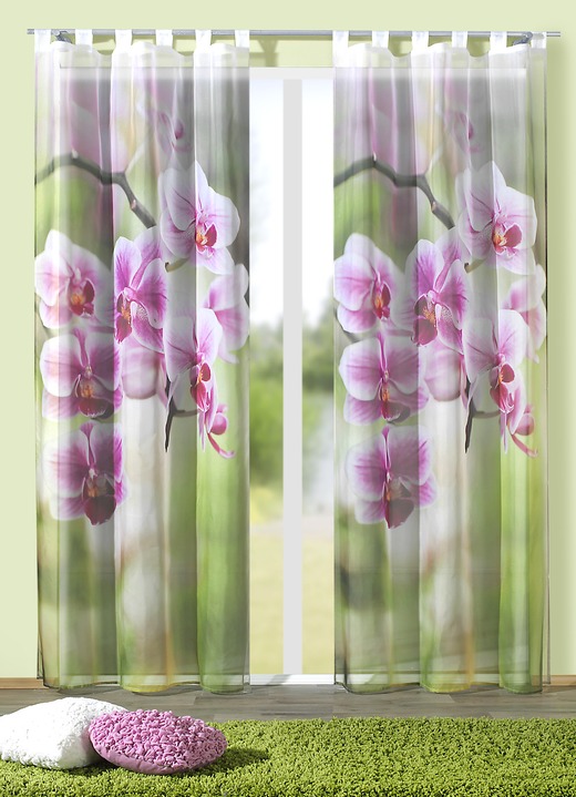 Modern - Raamdecoratie met briljante, digitale print in verschillende uitvoeringen, in Größe 365 (H 145 x B 120 cm) bis 572 (H 245 x B 120 cm), in Farbe , in Ausführung Verduisteringsgordijnen