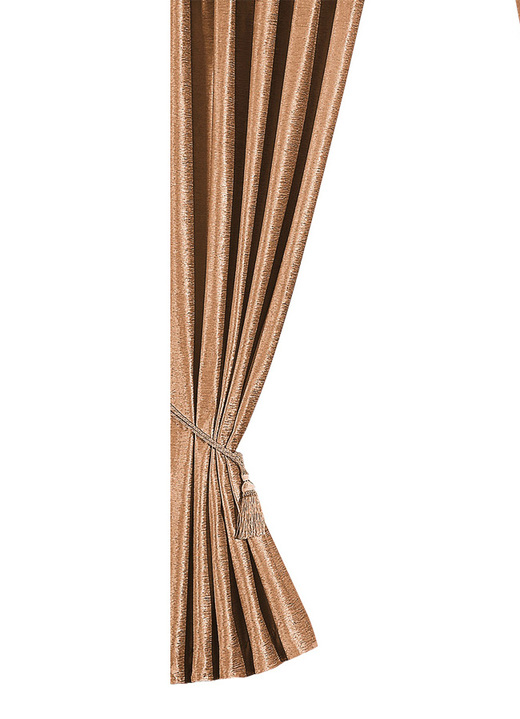 - Overgordijn met universele railband, in Größe 364 (H 150 x B 130 cm) bis 464 (H 245 x B 260 cm), in Farbe BEIGE Ansicht 1