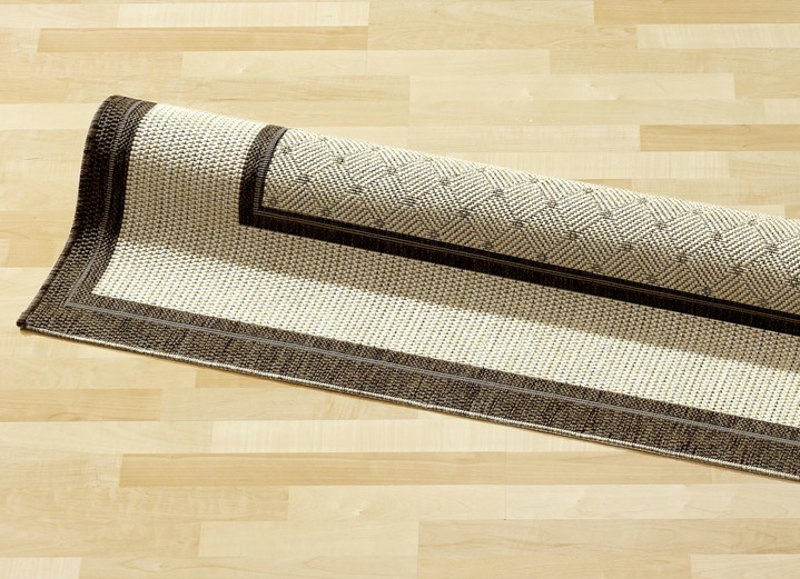 Modern - Bruggen en tapijten in hoogwaardige sisal-look, in Größe 111 (Brug, 60 x 110 cm) bis 306 (Teppich, ø 200 cm), in Farbe BRUIN Ansicht 1