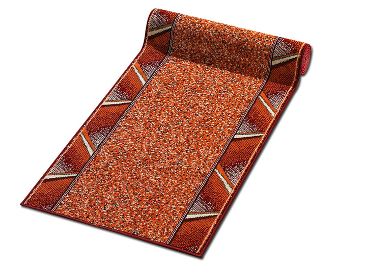 Läufer & Stufenmatten - Läufer nach Wunschmaß, für Fußbodenheizung geeignet, in Größe 103 (Läufer, 70 cm breit) bis 109 (Läufer, 120 cm breit), in Farbe ROT Ansicht 1