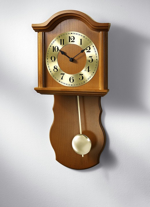 Horloges - Wandklok met draadloos uurwerk in verschillende kleuren, in Farbe KERSENBOOM Ansicht 1