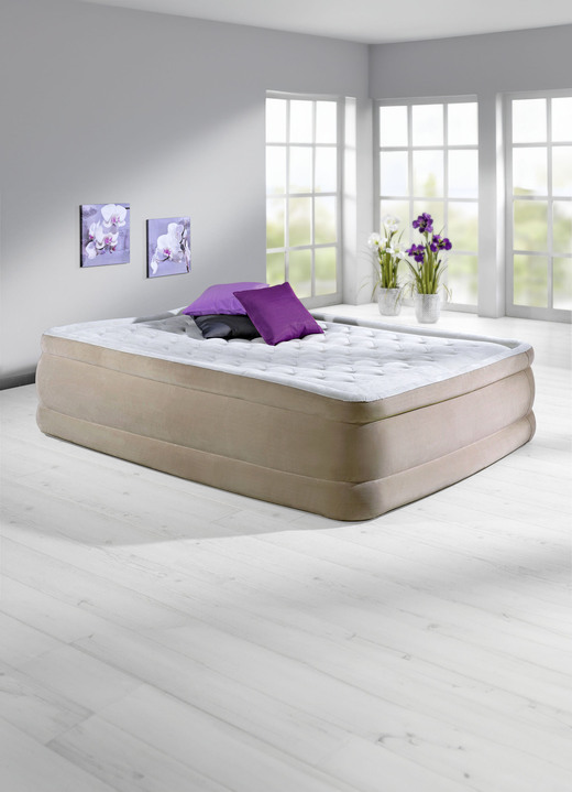 Logeerbedden - Comfortabel luchtbed met draagtas om op te bergen, in Farbe BEIGE, in Ausführung Maximale belastbaarheid ca. 136 kg. Afmetingen: B 99 x L 191 cm Ansicht 1