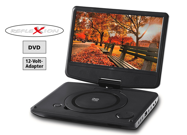- Reflexion DVD 7002 draagbare dvd-speler, in Farbe ZWART Ansicht 1