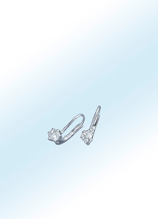 Oorbellen - Diamant-oorbellen, in Farbe