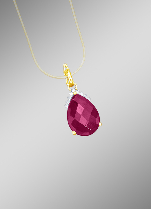 - Hanger met robijn, in Farbe