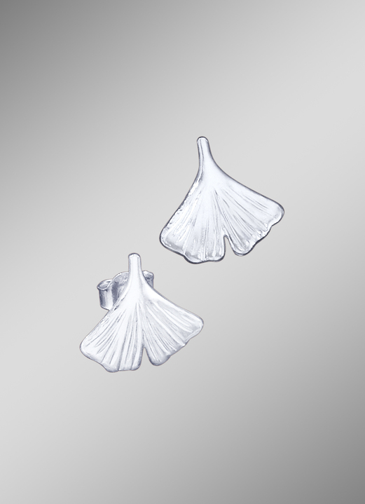 - Oorbellen 'Ginkgoblad', in Farbe