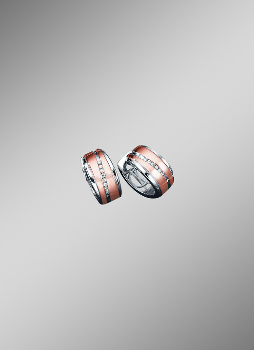 - Clipcreolen met synth. zirkonia, in Farbe  Ansicht 1