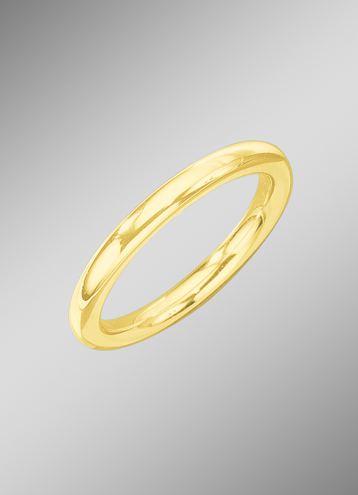 Ringen - Hoogglanzende partnerring van goud, in Größe 160 bis 240, in Farbe