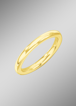 Hoogglanzende partnerring van goud
